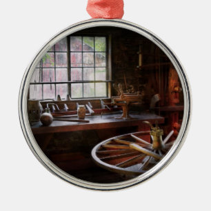 Woodworker - The wheelwright shop Metal Tree Decoration