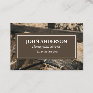 woodworker Tools Carpenter Handyman Business Card