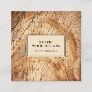 Woodworker Wood Grain Business Card