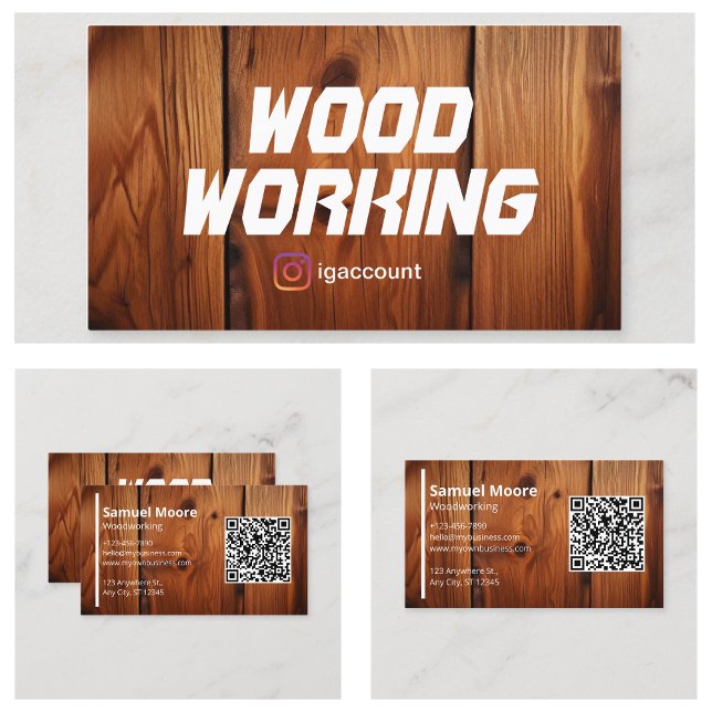 Woodworking Business Card (Woodworking Business Card
)