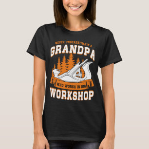 Woodworking Carpenter Wood Carpenter Grandpa T-Shirt