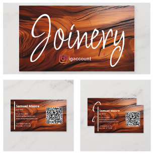 Woodworking Cocobolo wood Business Card