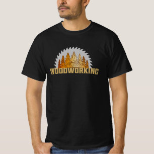 Woodworking Forest Saw Blade Design T-Shirt