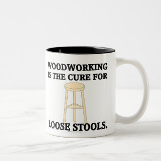 Woodworking Is The Cure Two-Tone Coffee Mug