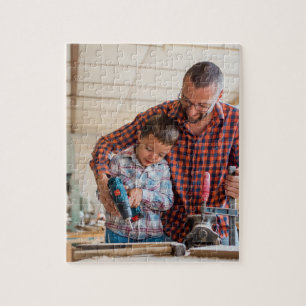 Woodworking Jigsaw PuzzlesI Father&Son at Workshop Jigsaw Puzzle