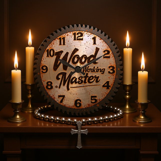 Woodworking Master Saw Blade Large Clock (Creator Uploaded)
