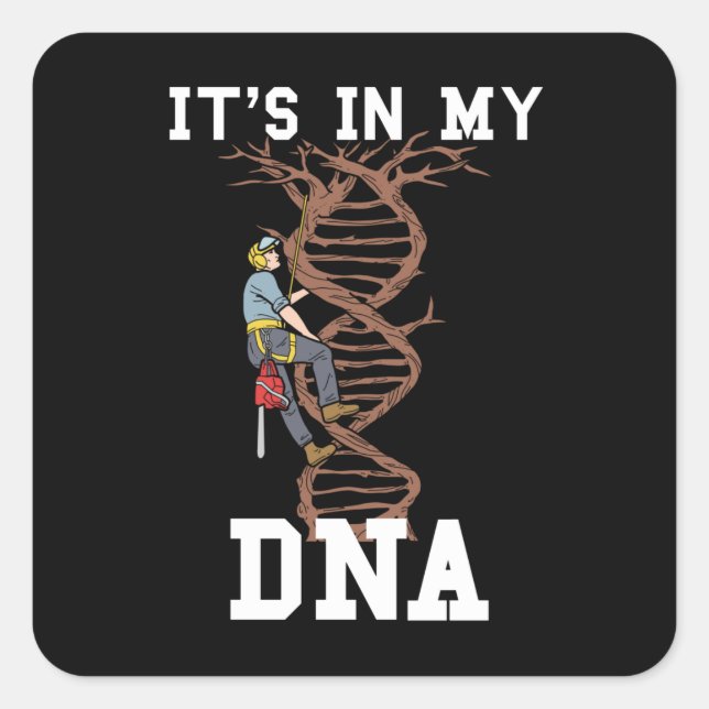 Woodworking Men Lumberjack Gifts Arborist Square Sticker (Front)