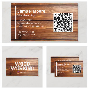 Woodworking Professional Sawmill Handymen Business Card