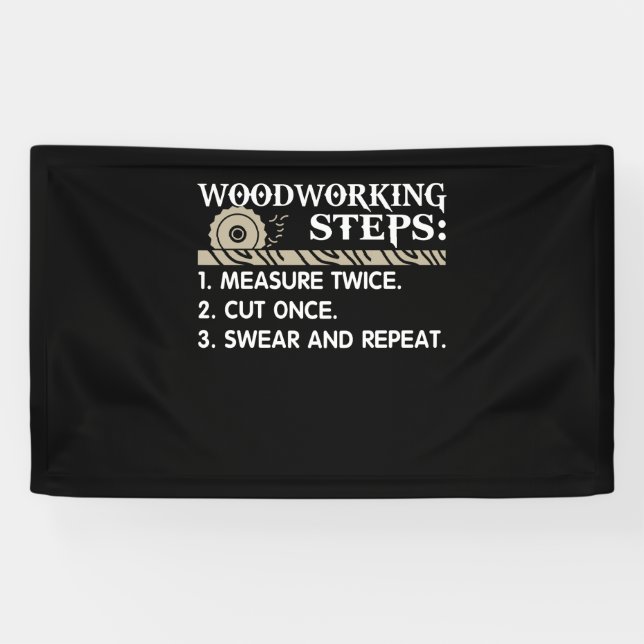 Woodworking Steps Banner (Horizontal)