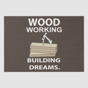 Woodworking Woodworker Birthday Tissue Paper