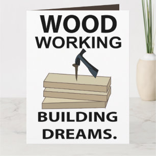 Woodworking Woodworker Carpenter Woodworking Card