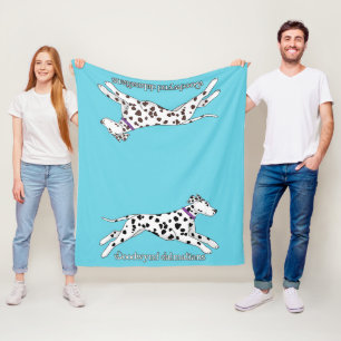 Woodwynd Dalmatians black & liver Fleece Blanket