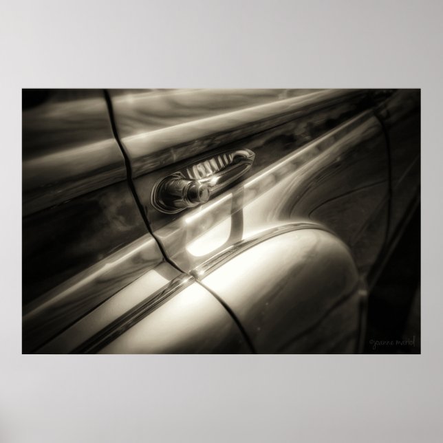 Woody Classic Car Poster Print (Front)