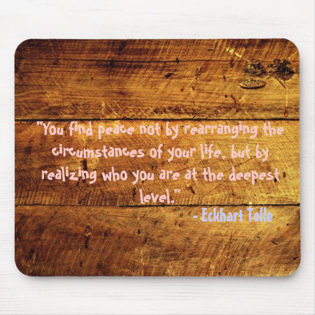 woody grunge quote mouse pad (Front)