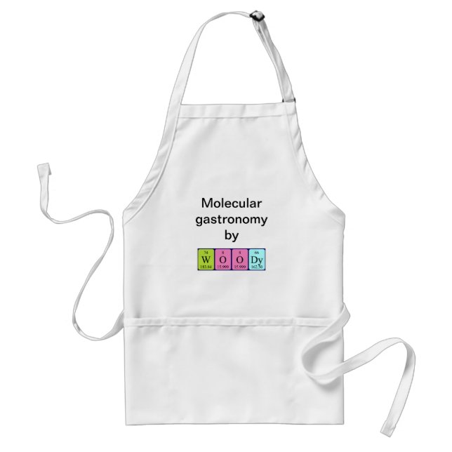Woody periodic table name apron (Front)