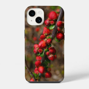 Woody Red Blooms iPhone Case