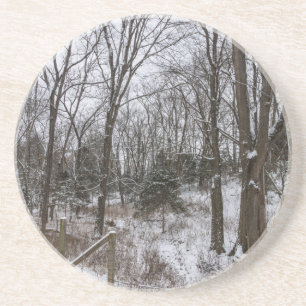 Woody Snow Day Coaster