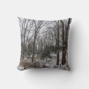 Woody Snow Day Cushion