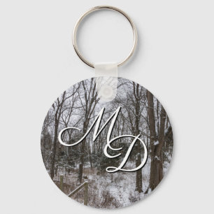Woody Snow Day Keychain