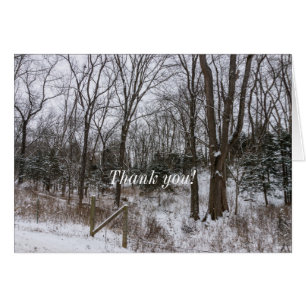 Woody Snow Day Thank You Card