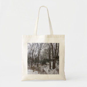 Woody Snow Day Tote Bag