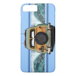 Woody Wave Hawaiian Surf Illustration iPhone 8 Plus/7 Plus Case