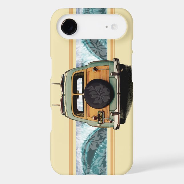 Woody Wave Surfer Vibe iPhone 4 Case (Back)