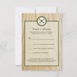 Woody Wedding & Glamping RSVP Cards