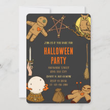 Woody Witch Crafts Halloween Party Invitation