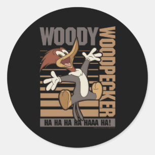 Woody Woodpecker Ha Ha Ha Jumg Classic Round Sticker