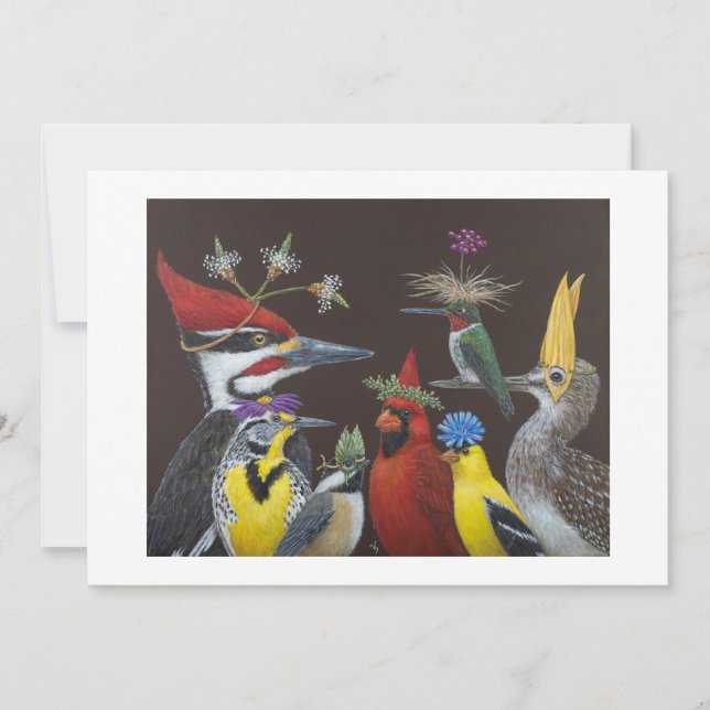 Woody's party flat card (Front)