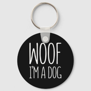 Woof A Dog Shirt Men Women Kids Halloween Costume Key Ring