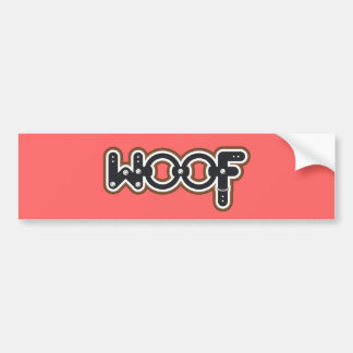 Woof Bumper Sticker