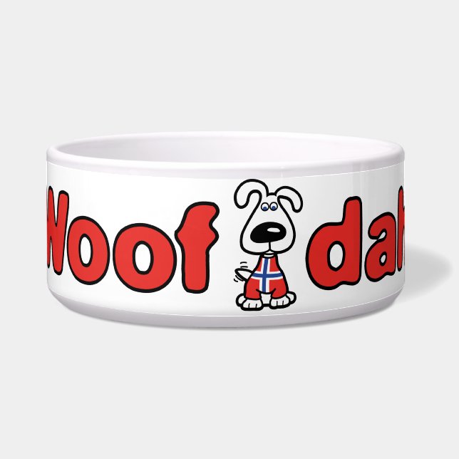 Woof Dah Dog Bowl (Front)