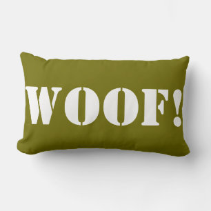 Woof!  - decorative throw pillow