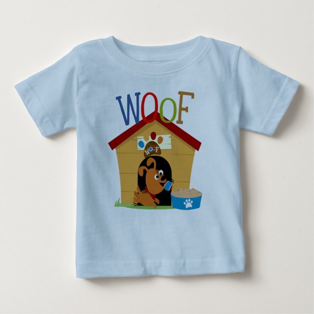 Woof Dog Baby T-Shirt (Front)