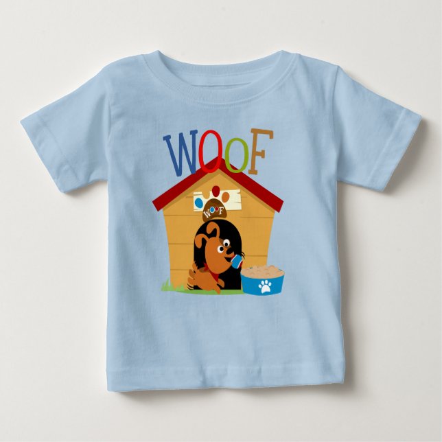 Woof Dog Baby T-Shirt (Front)