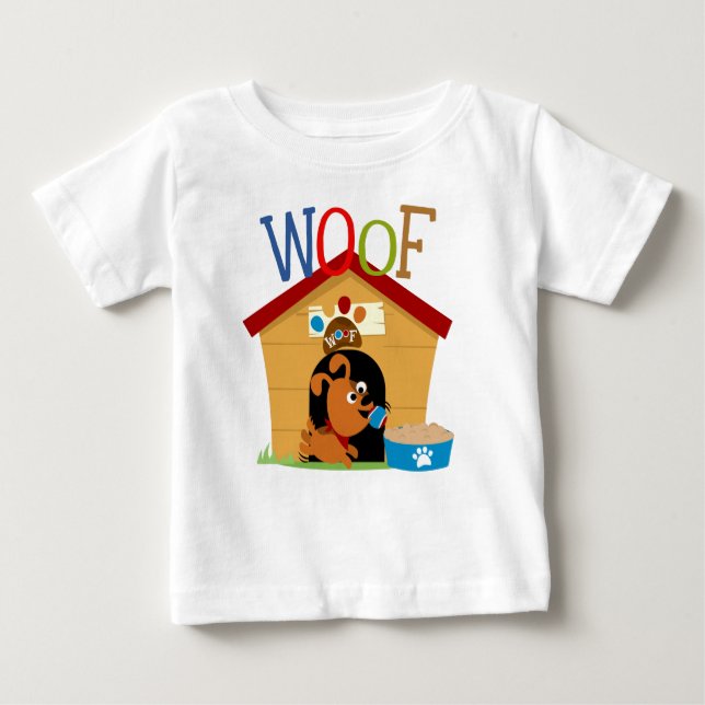 Woof Dog Baby T-Shirt (Front)
