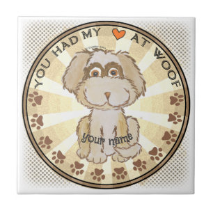 Woof Dog Ceramic Tile