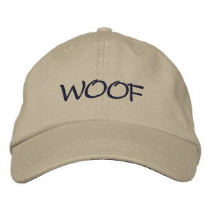 WOOF Dog Lover's Embroidered Baseball Cap