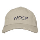 WOOF Dog Lover's Embroidered Baseball Cap