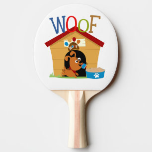 Woof Dog Ping Pong Paddle