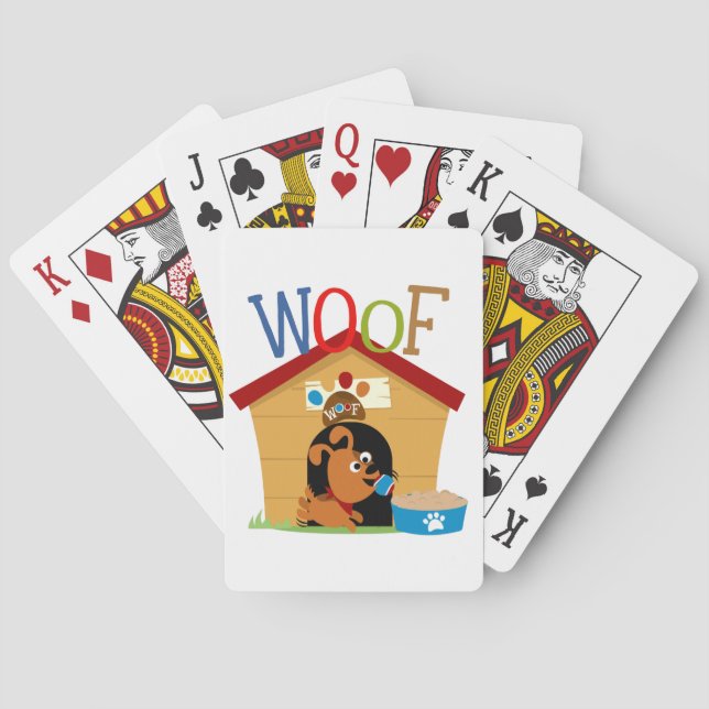 Woof Dog Playing Cards (Back)