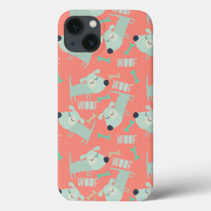 Woof Dogs and Bones iPhone 13 Case