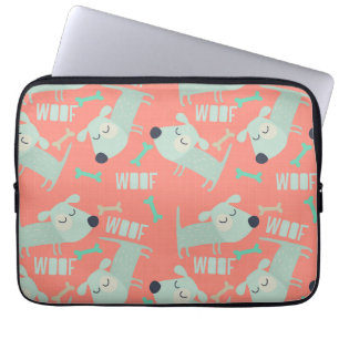 Woof Dogs and Bones Laptop Sleeve