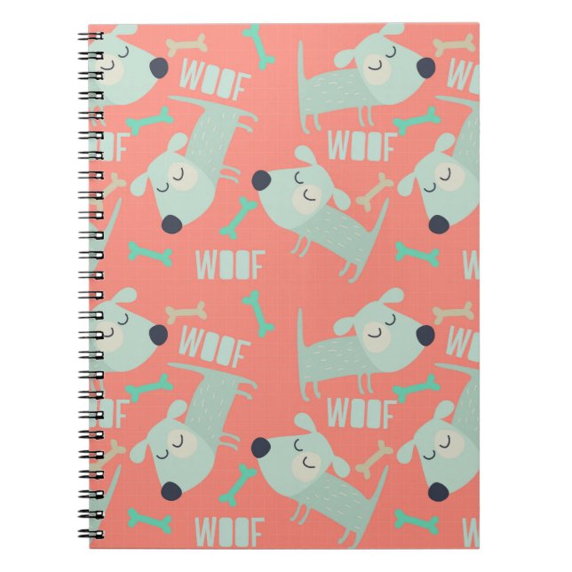 Woof Dogs and Bones Notebook (Front)