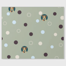 Woof-dot Jade — Refined Terrier and Circle Pattern