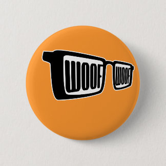 Woof Goggles 6 Cm Round Badge