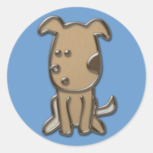 woof II Classic Round Sticker