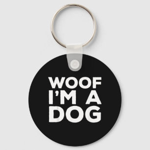 Woof Im A Dog Funny Halloween Costume 1 Key Ring